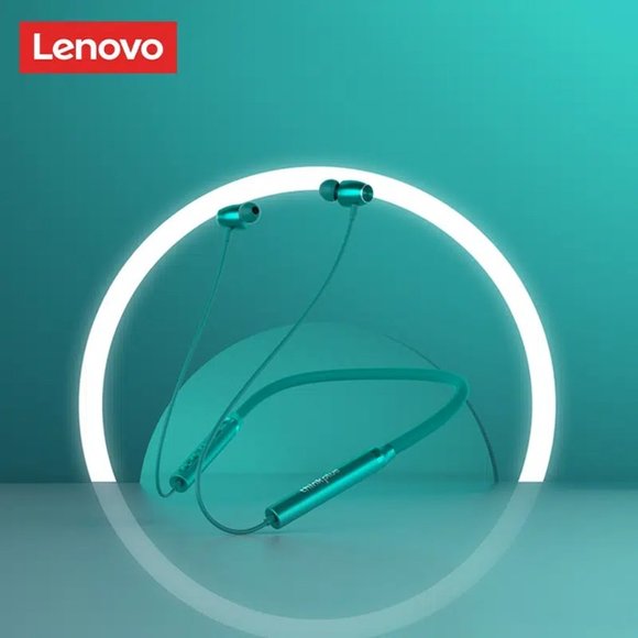 Lenovo Thinkplus HE05X PX5 Waterproof Wireless Neckband Earphone Headphone Green - Picture 1 of 3